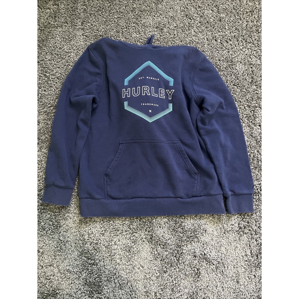 Men's Hurley graphic logo Sweatshirt, Blue Size‎ Large